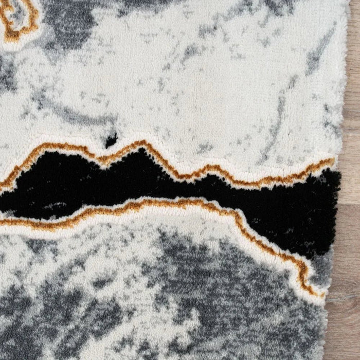 Galeria Lux Abstract Rug-White & Black-160x230 cm