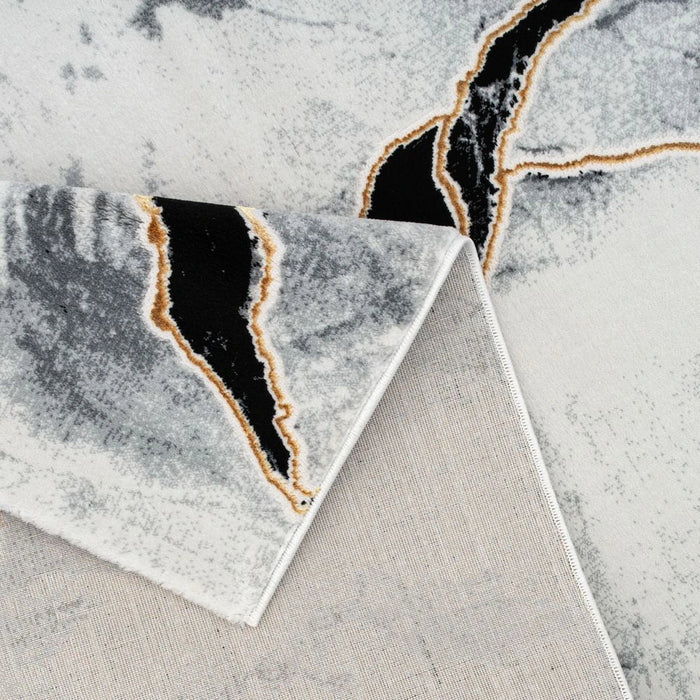 Galeria Lux Abstract Rug - White & Black - 200x300 cm
