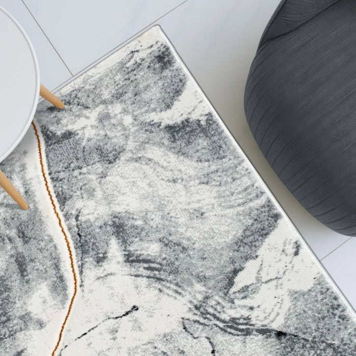Galeria Lux Abstract Rug - White & Black - 240x340 cm