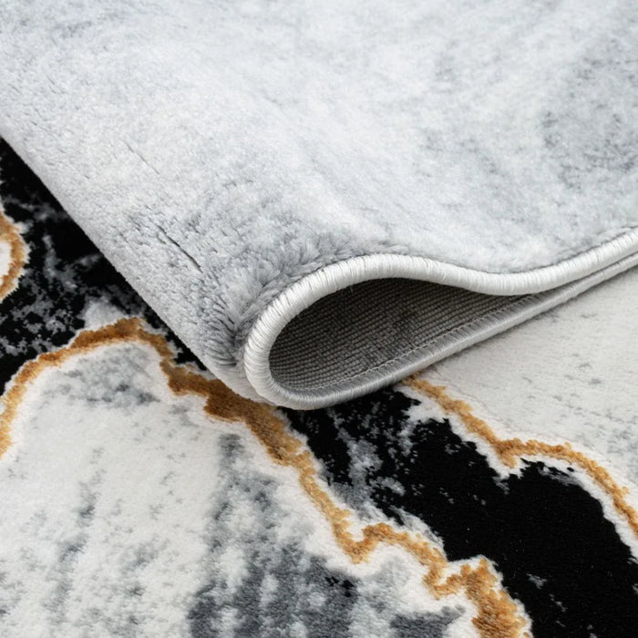 Galeria Lux Abstract Rug - White & Black - 240x340 cm