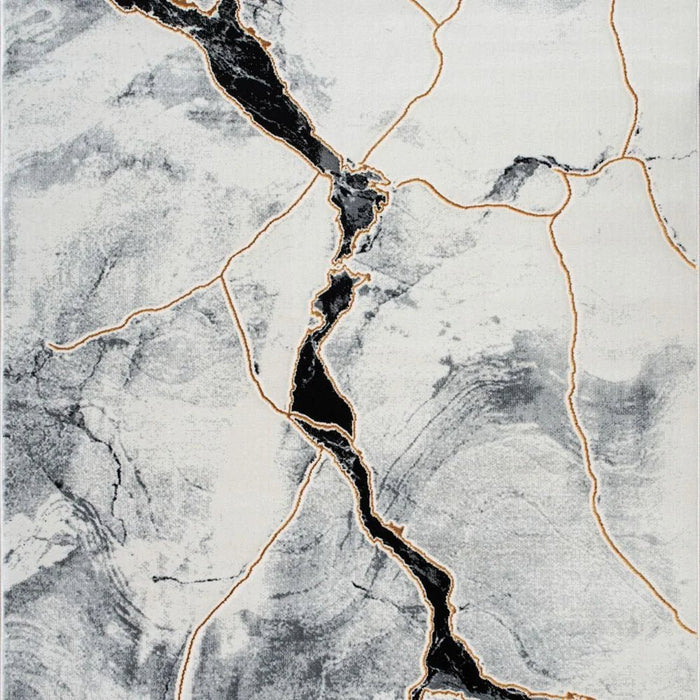 Galeria Lux Abstract Rug - White & Black - 240x340 cm