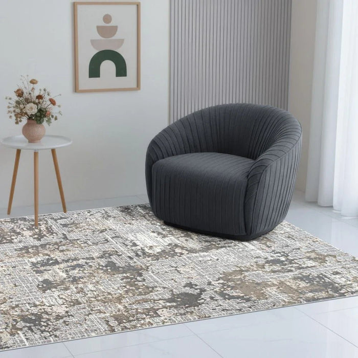 Urbana Modern  Distressed Rugs 200X300 Grey