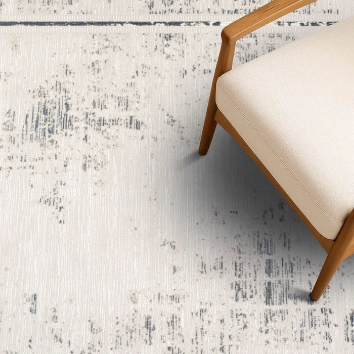 Urbana  Contemperory Rugs 150X150 White Blue