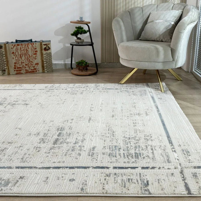 Urbana Contemperory Rugs 160X230 White Blue