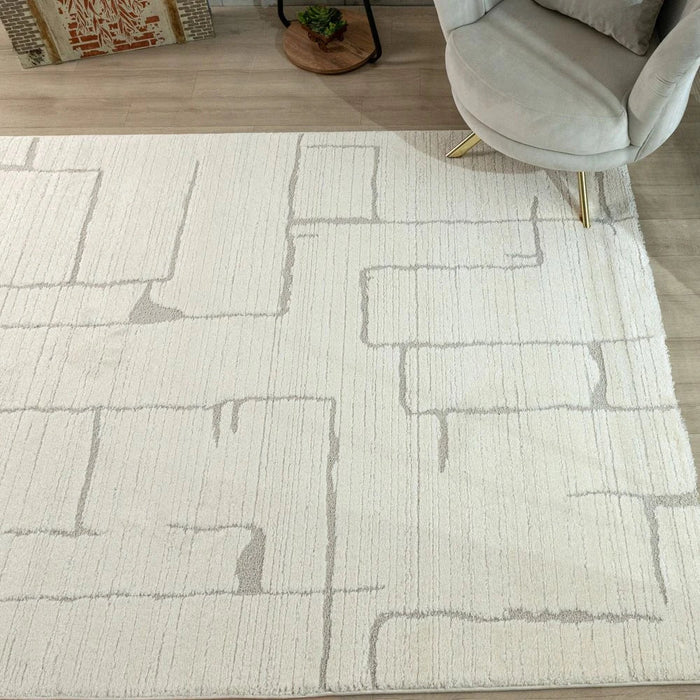 La Perle Modern Abstracts Rugs 200X300 White Rust