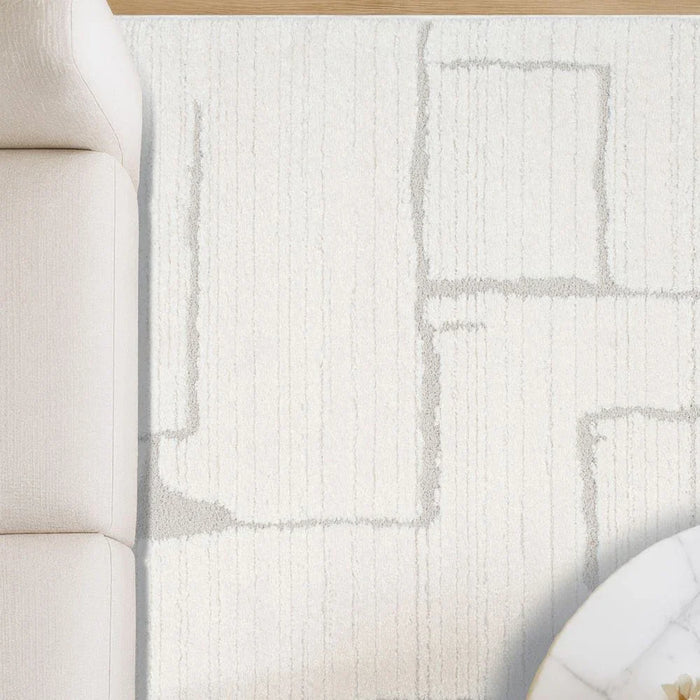 La Perle Modern Abstracts Rugs 200X300 White Rust