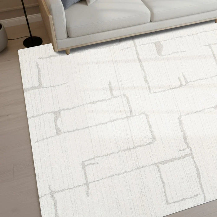 La Perle Modern Abstracts Rugs 200X300 White Rust