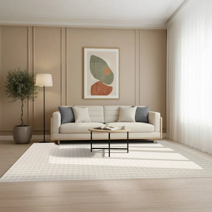 La Perle Plain Solids Rugs 160X230 White