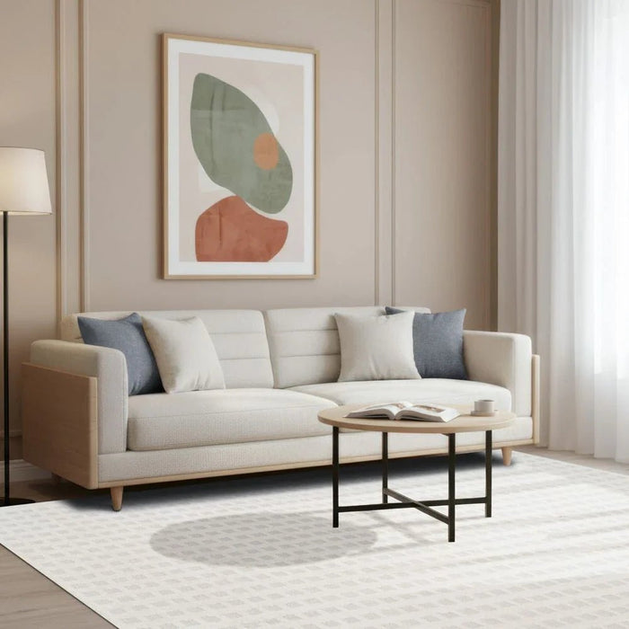 La Perle Plain Solids Rugs 240X340 White