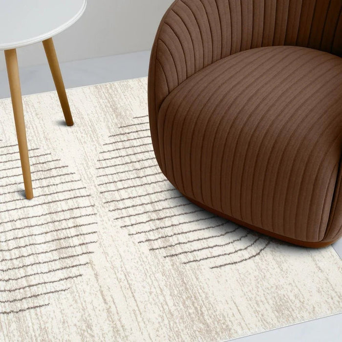 Percy Modern Abstracts Rugs 160X230 White Rust