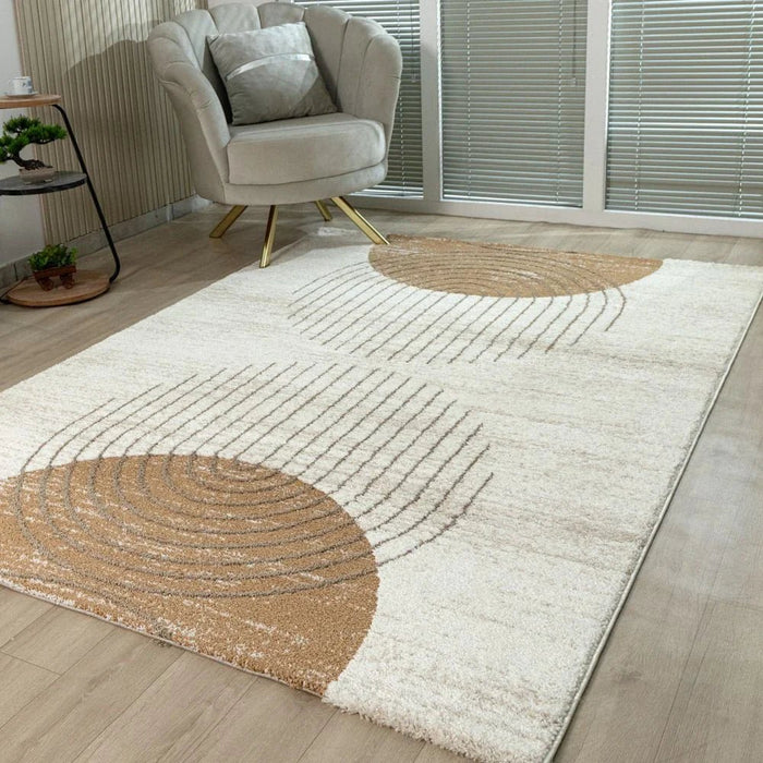 Percy Modern Abstracts Rugs 240X340 White Rust