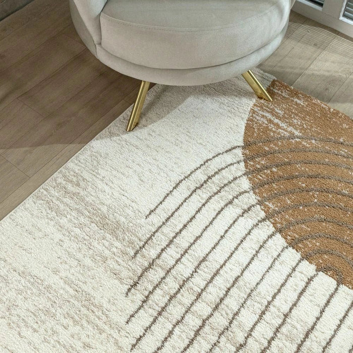 Percy Modern Abstracts Rugs 240X340 White Rust