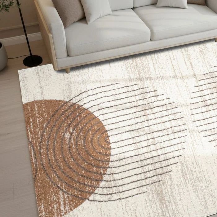 Percy Modern Abstracts Rugs 240X340 White Rust