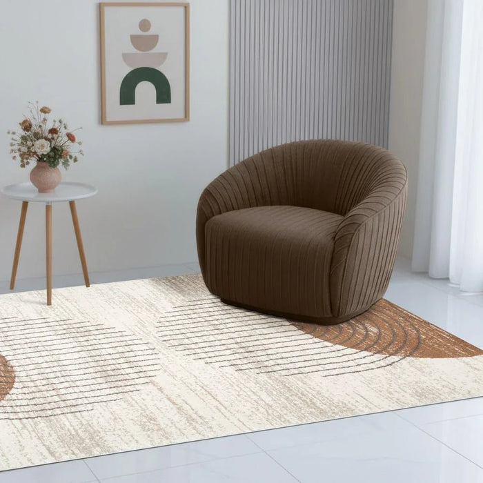 Percy Modern Abstracts Rugs 240X340 White Rust