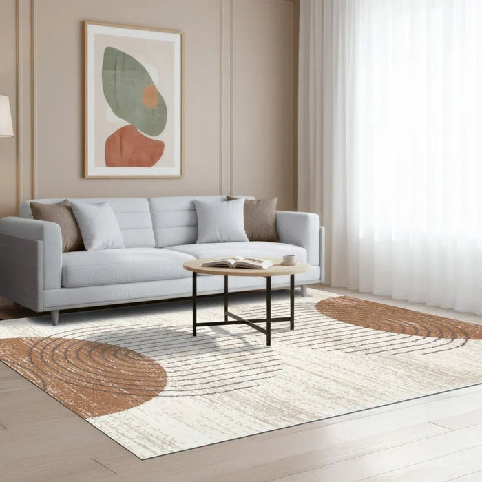 Percy Modern Abstracts Rugs 240X340 White Rust