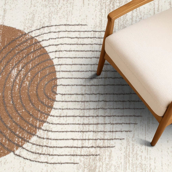 Percy Modern Abstracts Rugs 240X340 White Rust