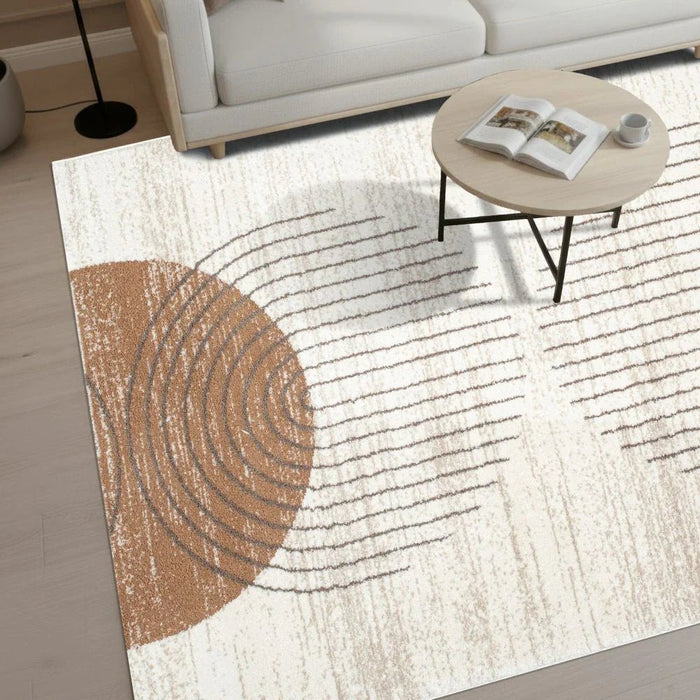 Percy Modern Abstracts Rugs 240X340 White Rust