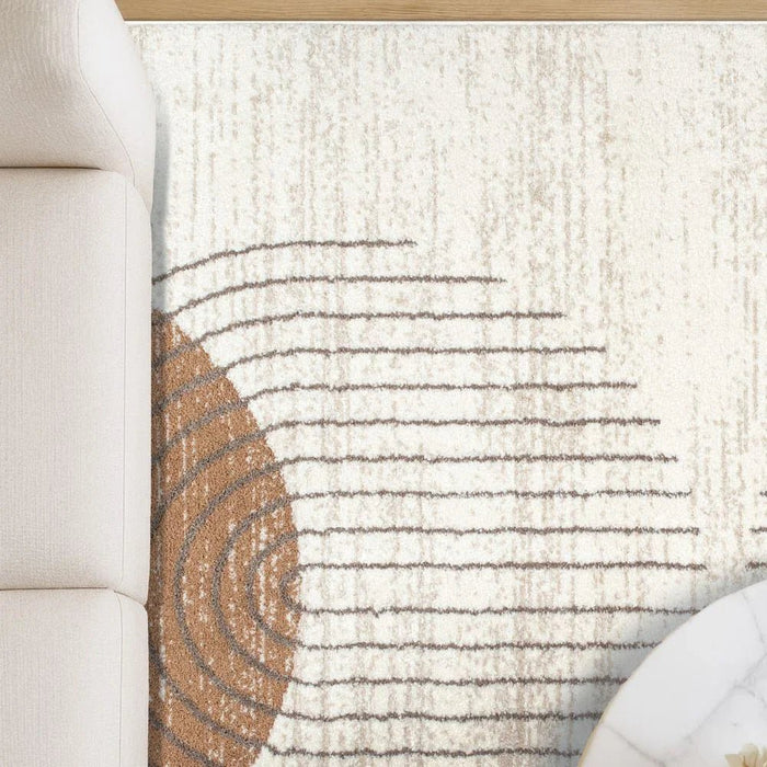 Percy Modern Abstracts Rugs 240X340 White Rust