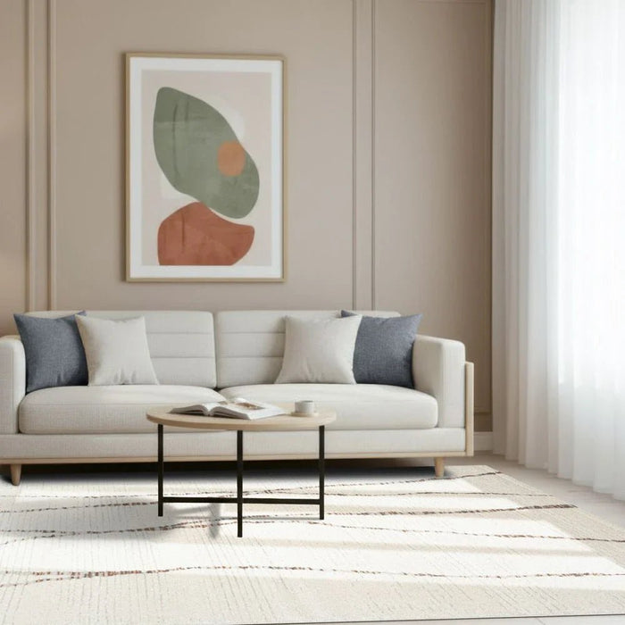 La Perle Modern Abstracts Rugs 160X230 White Rust