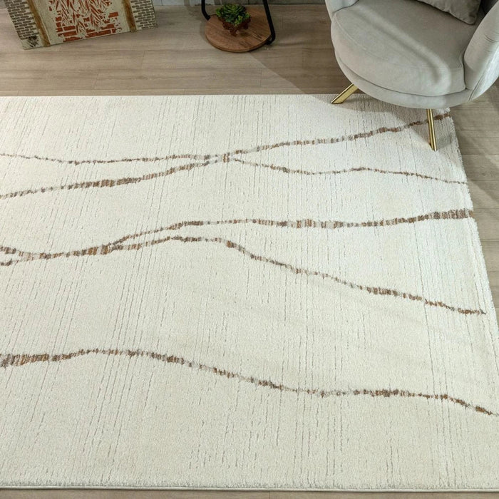 La Perle Modern Abstracts Rugs 200X300 White Rust