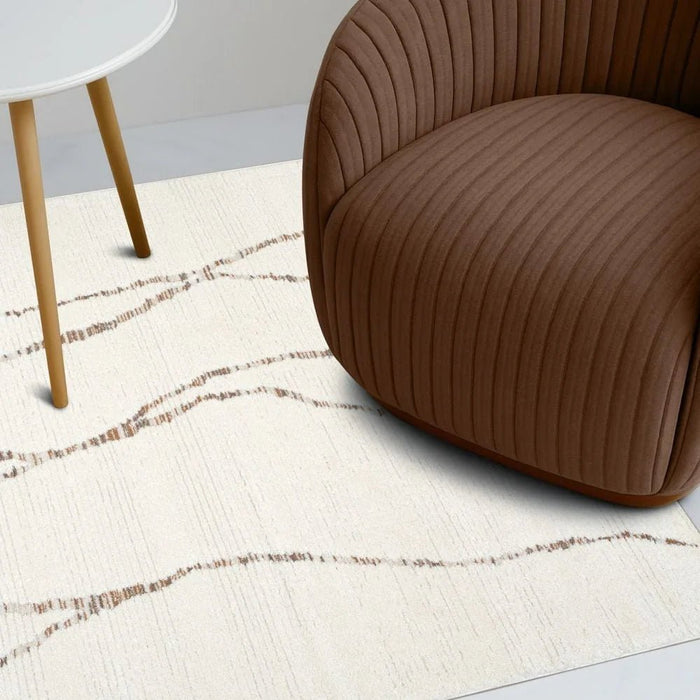 La Perle Modern Abstracts Rugs 200X300 White Rust