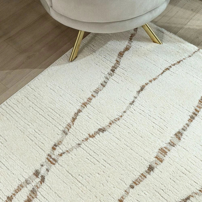 La Perle Modern Abstracts Rugs 200X300 White Rust