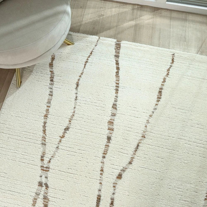 La Perle Modern Abstracts Rugs 200X300 White Rust