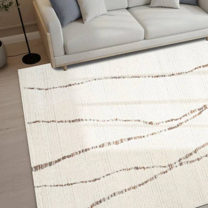 La Perle Modern Abstracts Rugs 200X300 White Rust