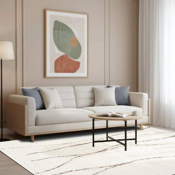 La Perle Modern Abstracts Rugs 200X300 White Rust