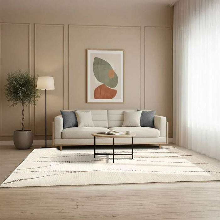 La Perle Modern Abstracts Rugs 200X300 White Rust