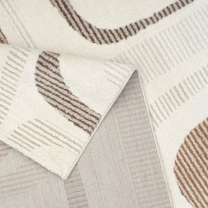 La Perle Modern Abstracts Rugs 160X230 White Rust