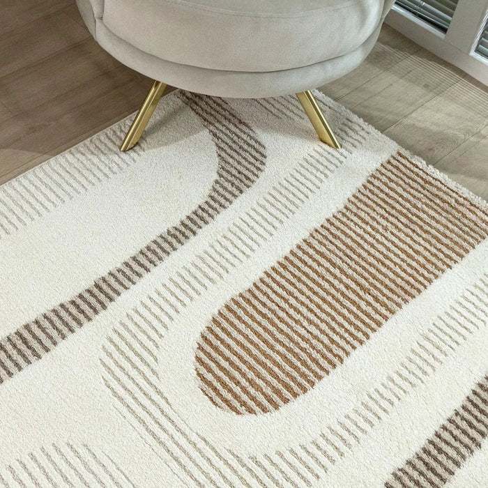 La Perle Modern Abstracts Rugs 200X300 White Rust