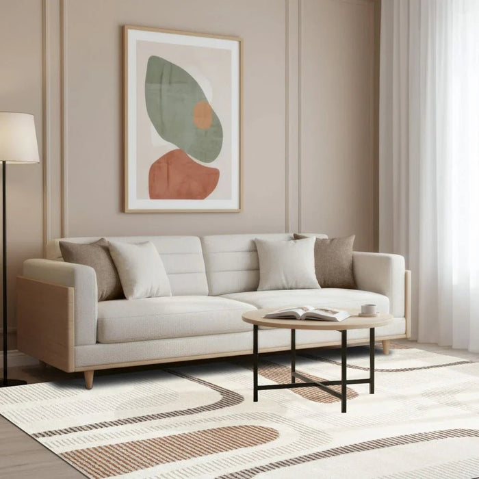 La Perle Modern Abstracts Rugs 200X300 White Rust