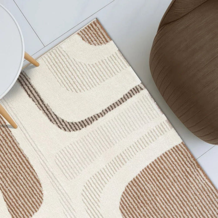 La Perle Modern Abstracts Rugs 200X300 White Rust