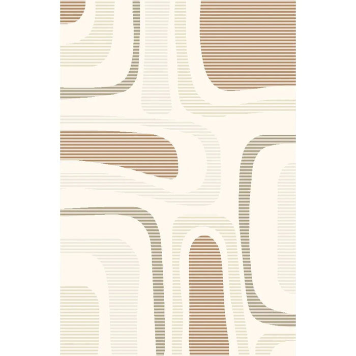La Perle Modern Abstracts Rugs 200X300 White Rust