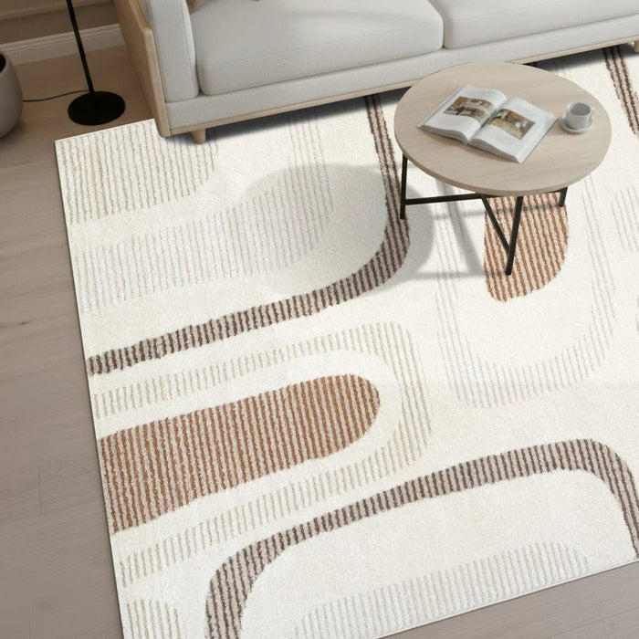 La Perle Modern Abstracts Rugs 200X300 White Rust