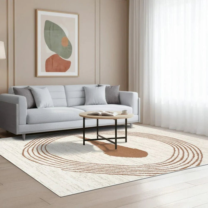 La Perle Modern Abstracts Rugs 160X230 White Rust