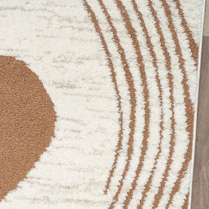 La Perle Modern Abstracts Rugs 160X230 White Rust