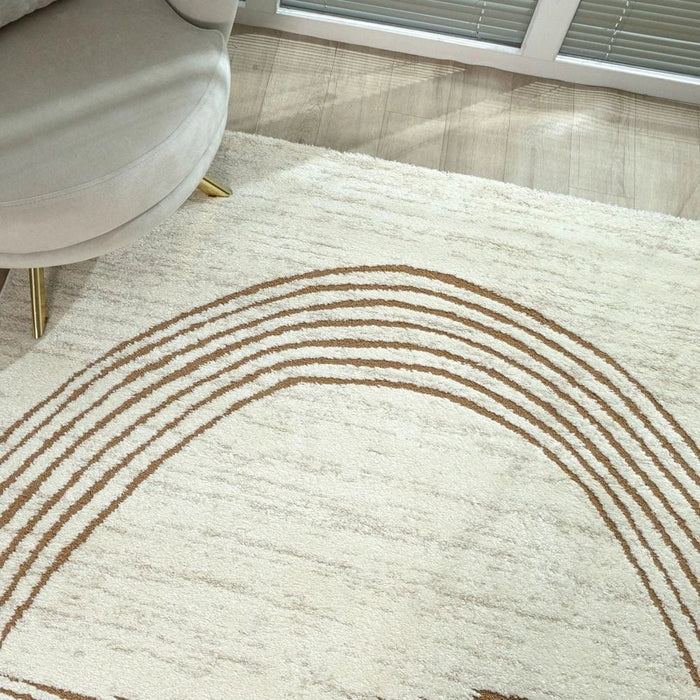 La Perle Modern Abstracts Rugs 200X300 White Rust