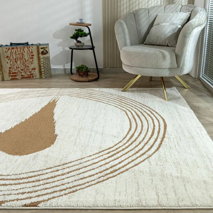La Perle Modern Abstracts Rugs 200X300 White Rust