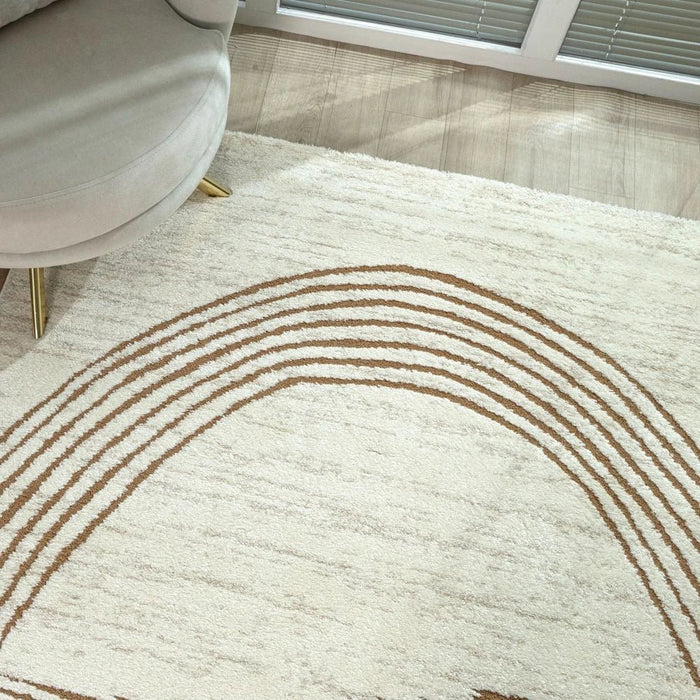 La Perle Modern Abstracts Rugs 240X340 White Rust