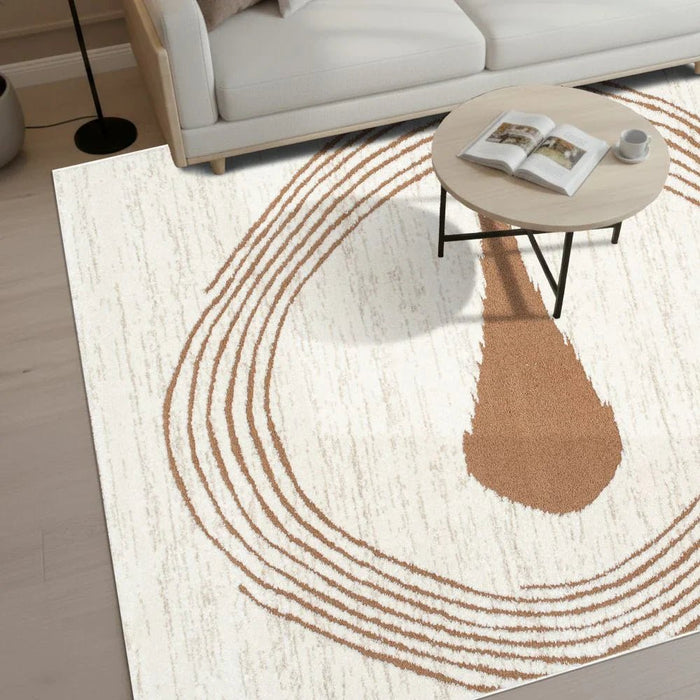 La Perle Modern Abstracts Rugs 240X340 White Rust