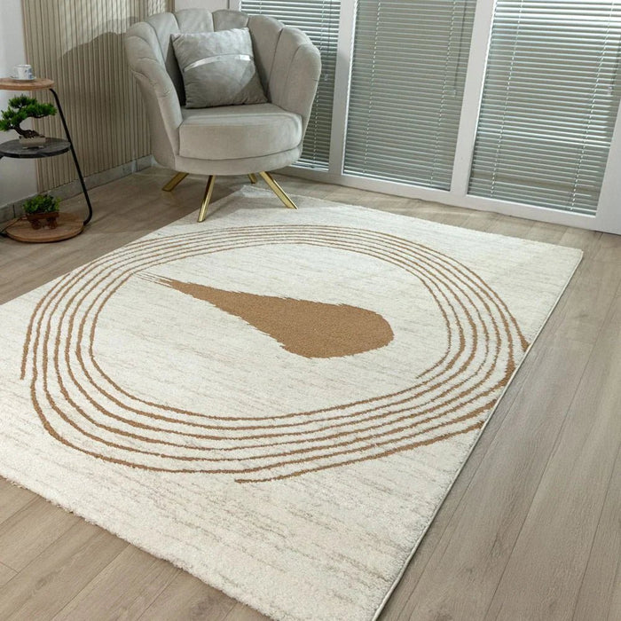 La Perle Modern Abstracts Rugs 240X340 White Rust