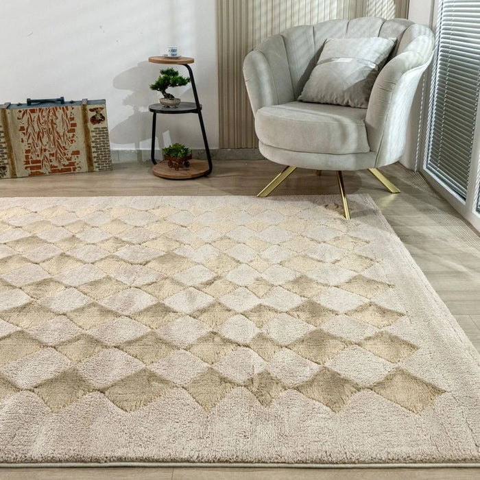 Cosey Modern Geometrics Rugs 240X340 Cream Gold