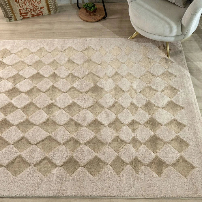 Cosey Modern Geometrics Rugs 240X340 Cream Gold