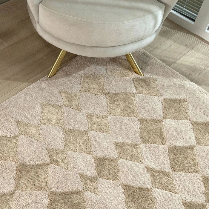 Cosey Modern Geometrics Rugs 240X340 Cream Gold