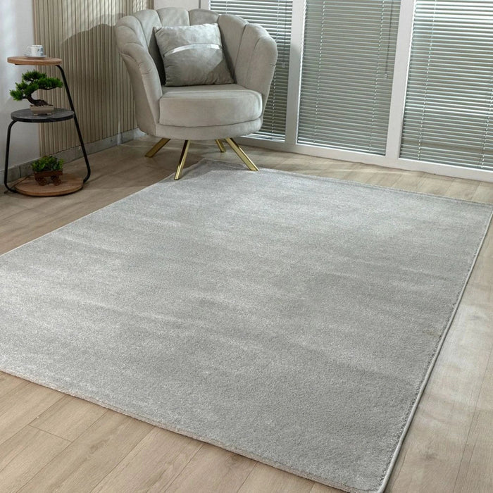 Sahara Plain Solids Rugs 160X230 Grey
