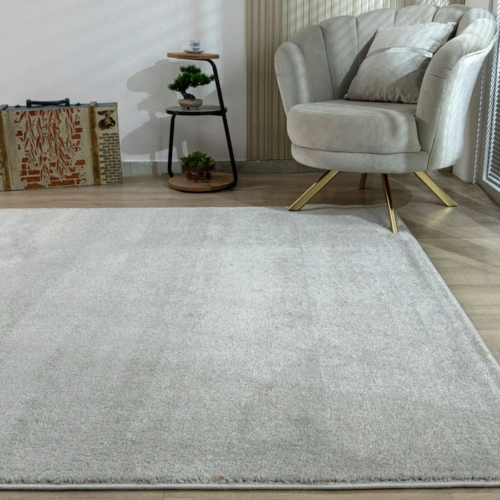 Sahara Plain Solids Rugs 160X230 Grey