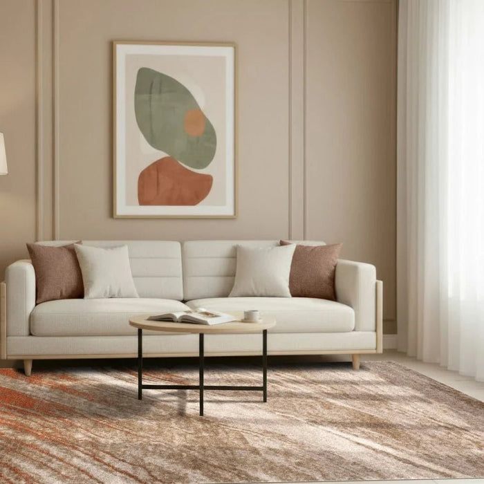 Sahara Modern Abstracts Rugs 160X230 White Rust
