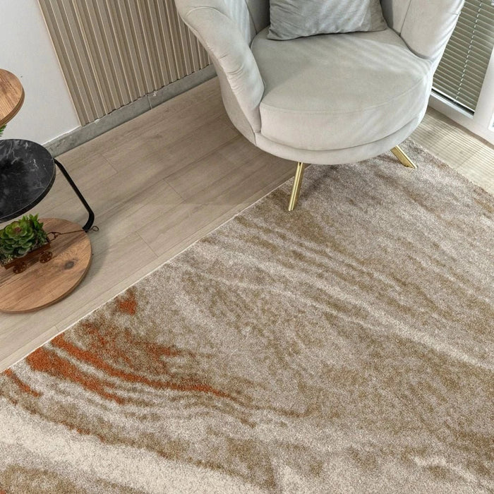 Sahara Modern Abstracts Rugs 160X230 White Rust